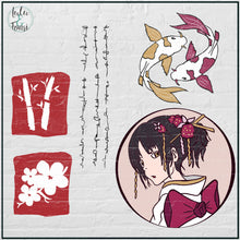 Lade das Bild in den Galerie-Viewer, Plotterdatei "Little Geisha"