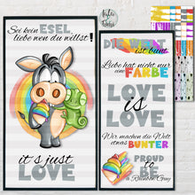 Lade das Bild in den Galerie-Viewer, Schnäppchen - Digistamp "Love is Love"