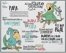 Lade das Bild in den Galerie-Viewer, Plotterdatei "Papa-Gei"