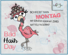 Load image into Gallery viewer, Plotterdatei "Flamingo Bad Hair Day"