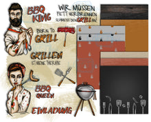 Lade das Bild in den Galerie-Viewer, Digistamp "BBQ King und Queen"