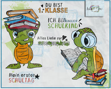 Load image into Gallery viewer, Plotterdatei "Einschulung Schildkröte"