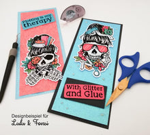 Load image into Gallery viewer, Gewerbelizenz - Digistamp "Plotting Skull"