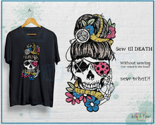 Load image into Gallery viewer, Plotterdatei "Sewing Skull Uschi"