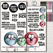 Lade das Bild in den Galerie-Viewer, Schnäppchen - Digistamp &quot;Vögel Party&quot;
