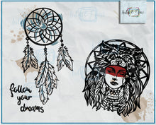 Load image into Gallery viewer, Plotterdatei &quot;Indian Girl Dreamcatcher&quot;
