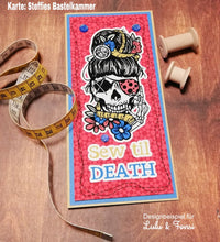 Load image into Gallery viewer, Digistamp &quot;Sewing Skull Uschi&quot;
